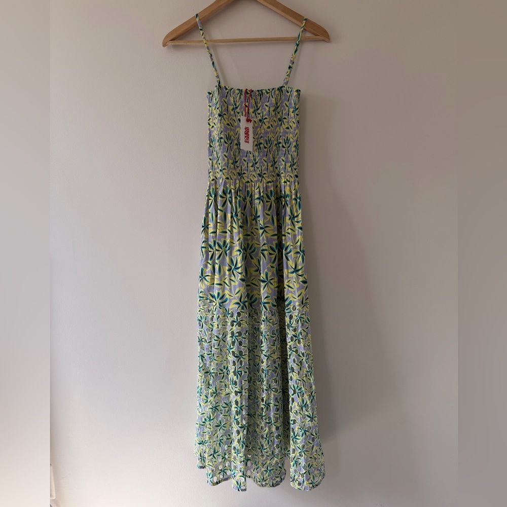 SOLID & STRIPED Green Floral Midi Dress - Picture 9 of 10